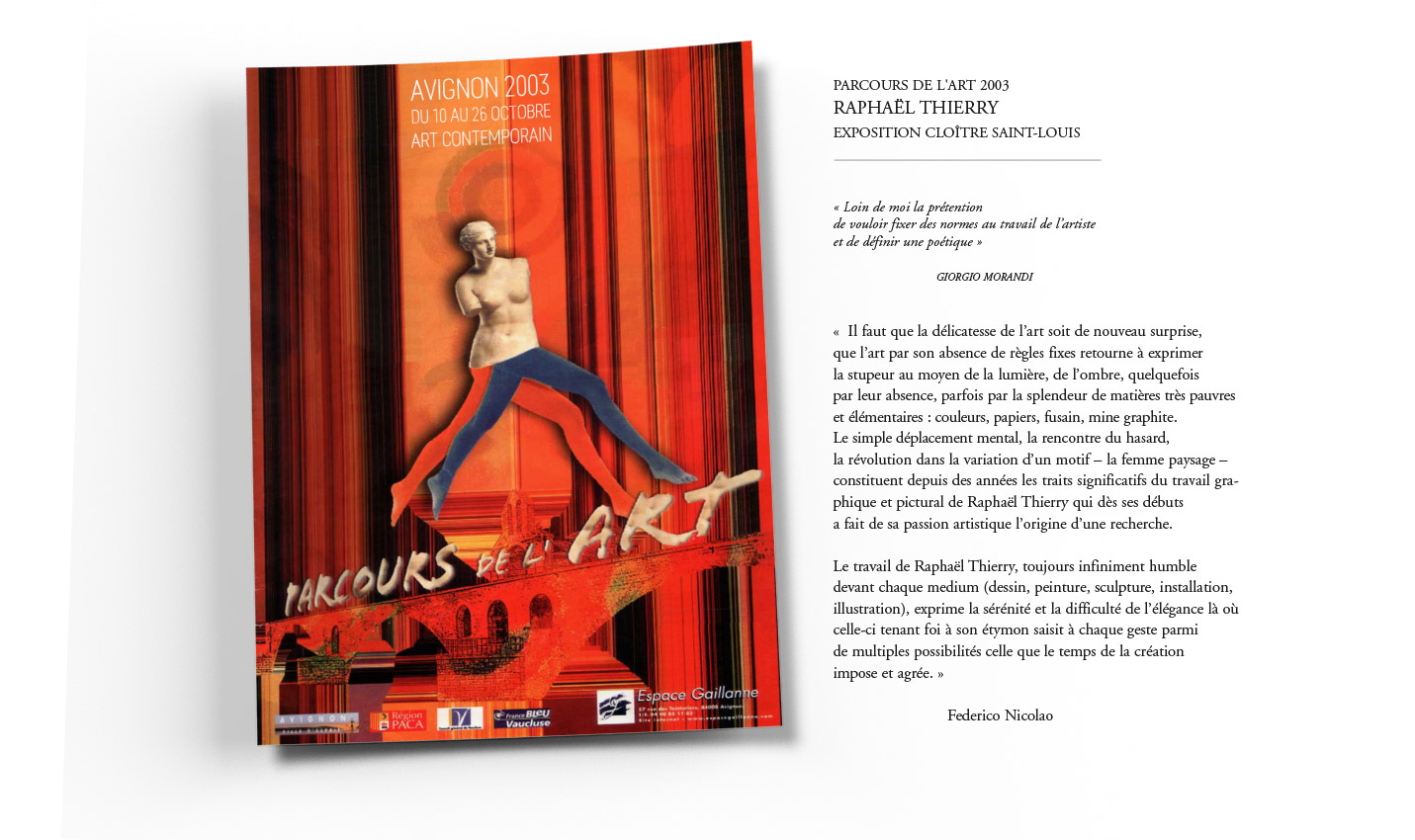 Parcours de l'art